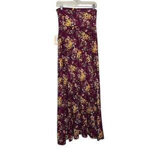 Adorable LuLaRoe Floral Maxi Skirt - Purple & Yellow - XSmall - BNWT